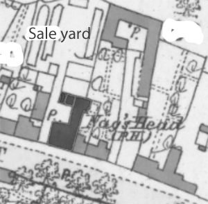 Map showing Nag's Head and sale yard